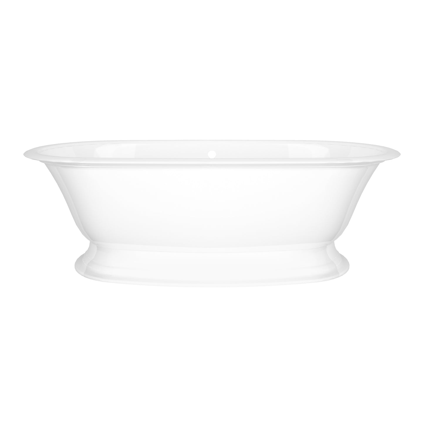 Victoria + Albert RAD-N-SW-OF+ELW-B-SW-OF 75" x 36" Freestanding Soaking Pedestal Bathtub With Void