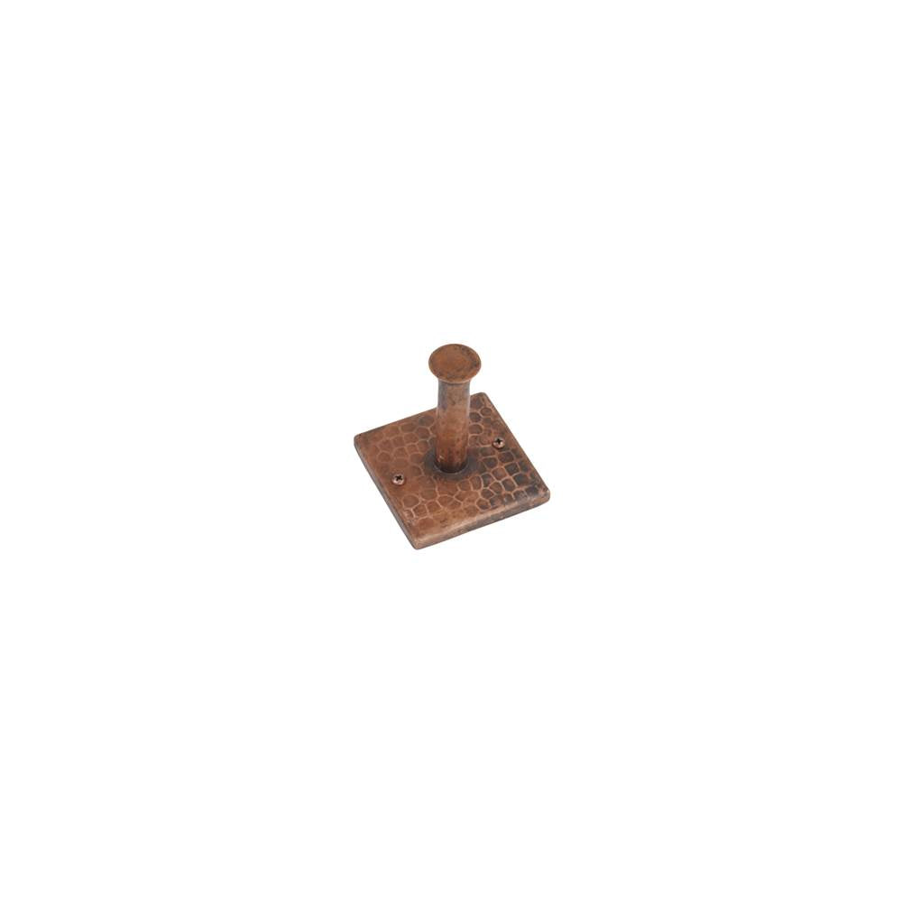 Premier Copper Products RH1 Hammered Copper Single Robe/Towel Hook