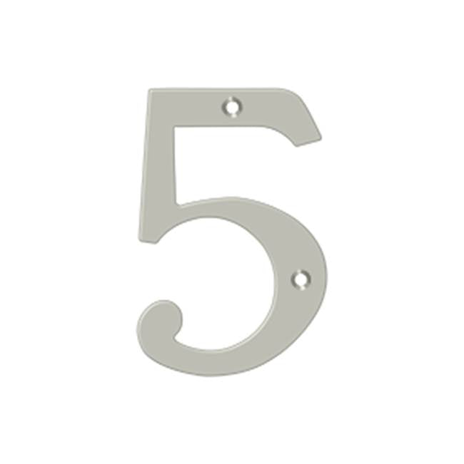 Deltana RN45 4 Numbers, Solid Brass