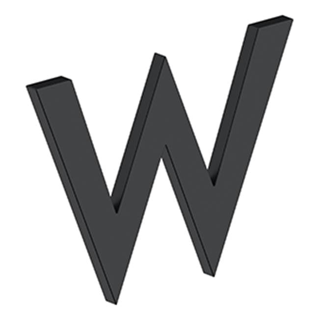 Deltana RNBWU 4 Letter W, B Series With Risers, Stainless Steel - Parent