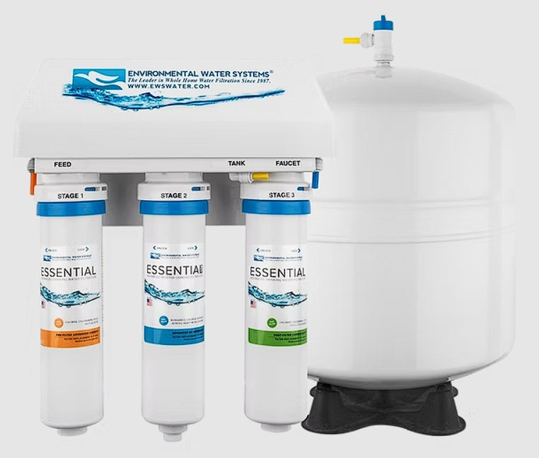 Environmental Water Systems RO3-UV EWS Essential Series Reverse Osmosis Under