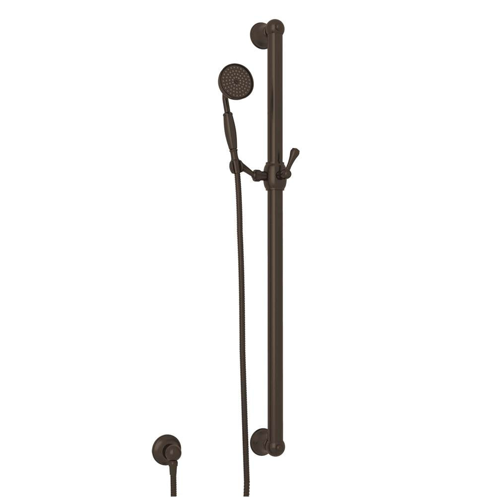 Rohl 1272E Handshower Set With 39" Grab Bar and Single Function Handshower