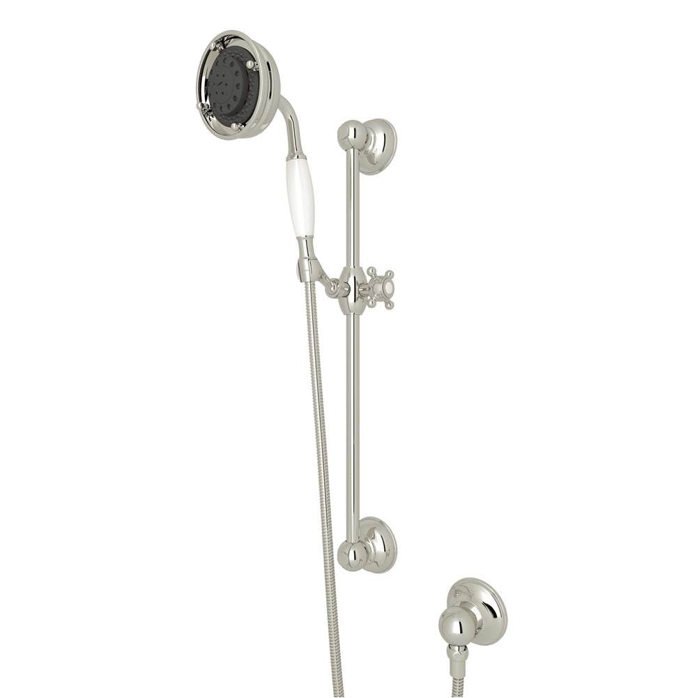 Rohl 1310 Handshower Set With 22" Slide Bar and 3-Function Handshower