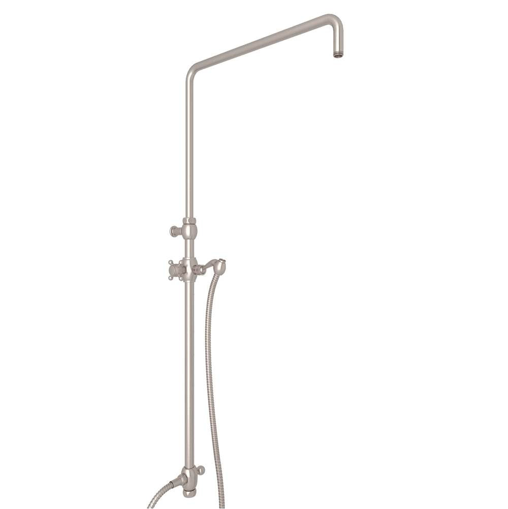 Rohl 1560 Riser With Diverter, Hose And Sliding Handshower Holder