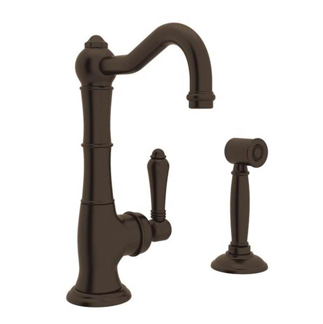 Rohl A3650LMWS-2 Acqui Kitchen Faucet With Side Spray