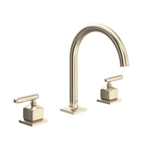 Rohl AP08D3LM Apothecary Widespread Lavatory Faucet With C-Spout