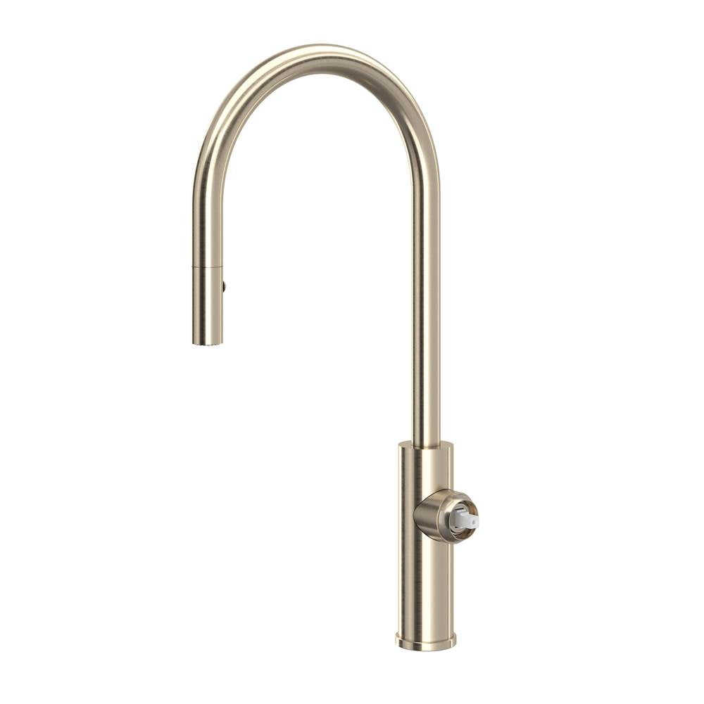 Rohl EC55D1 Eclissi Pull-Down Kitchen Faucet With C-Spout - Less Handle