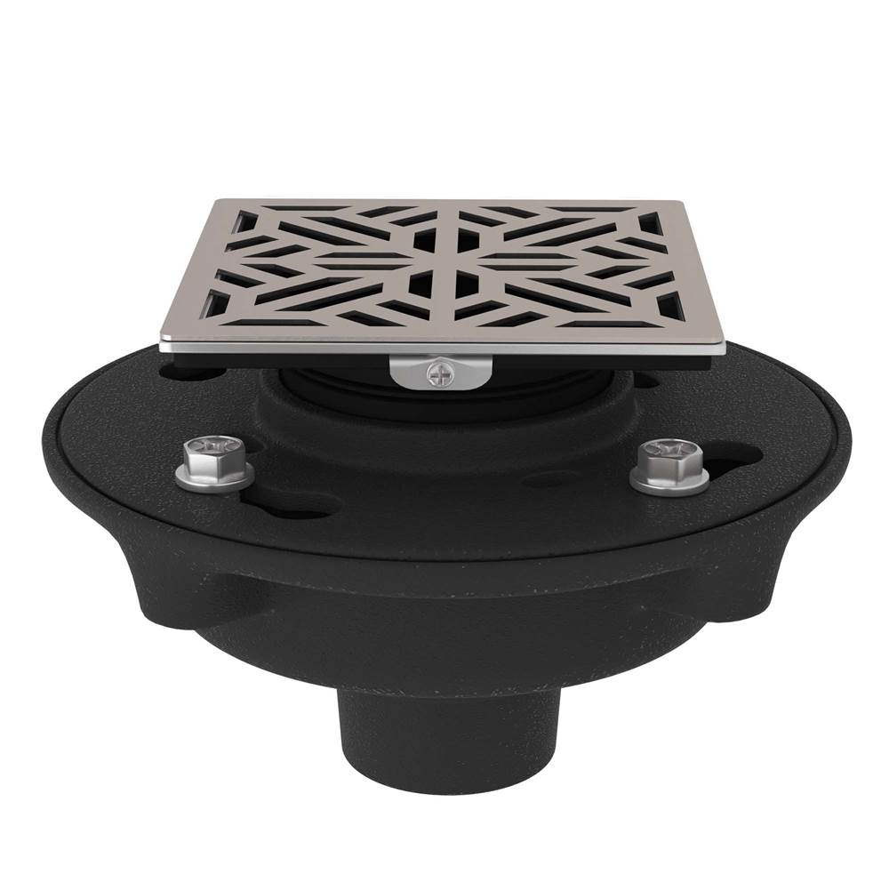 Rohl SDCI2-3144 Cast Iron 2" No Hub Drain Kit With 3144 Mosaic Decorative Cover