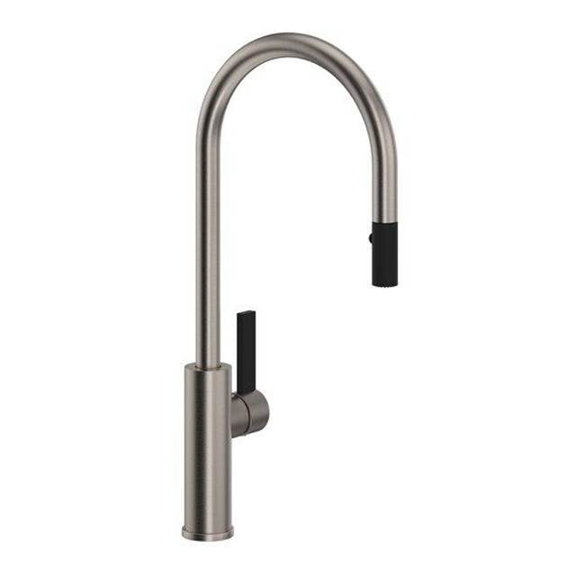 Rohl TR55D1LB Tuario Pull-Down Kitchen Faucet With C-Spout