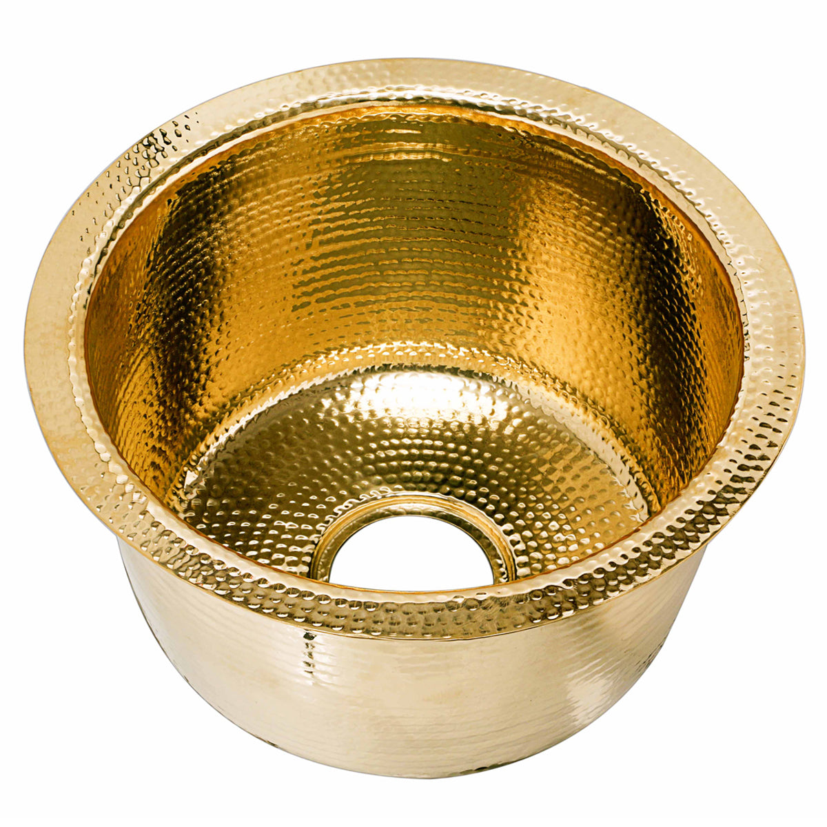 Nantucket Sinks RS15 15-Inch Hand Hammered Round Bar Sink