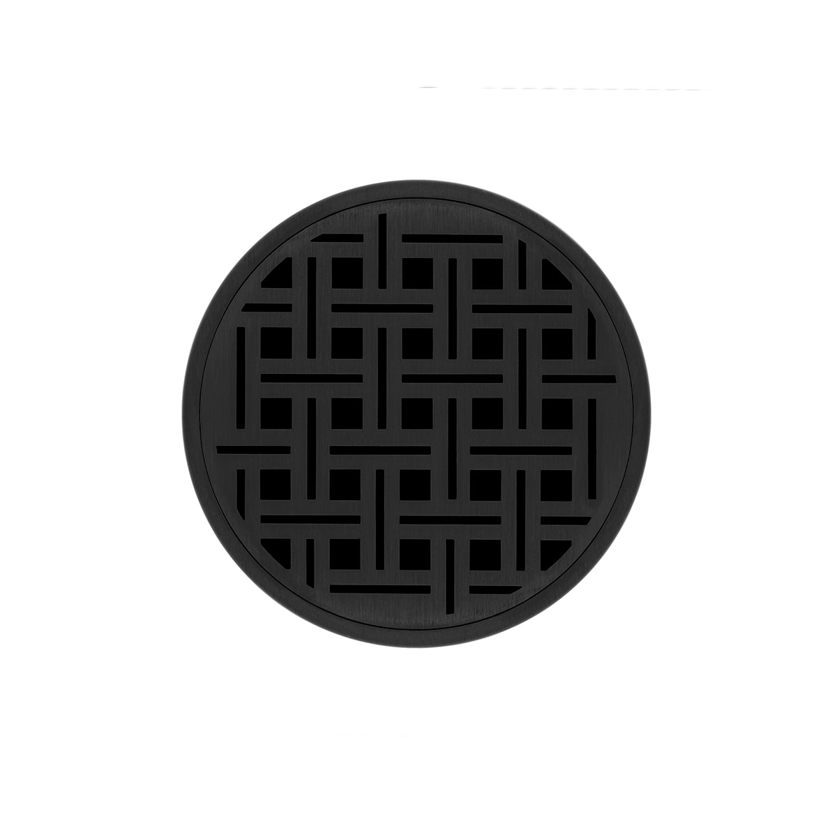 Infinity Drain RVD 5-3A 5” x 5” RVD 5 - Strainer - Weave Pattern & 4" Throat w/ABS Drain Body 3” Outlet