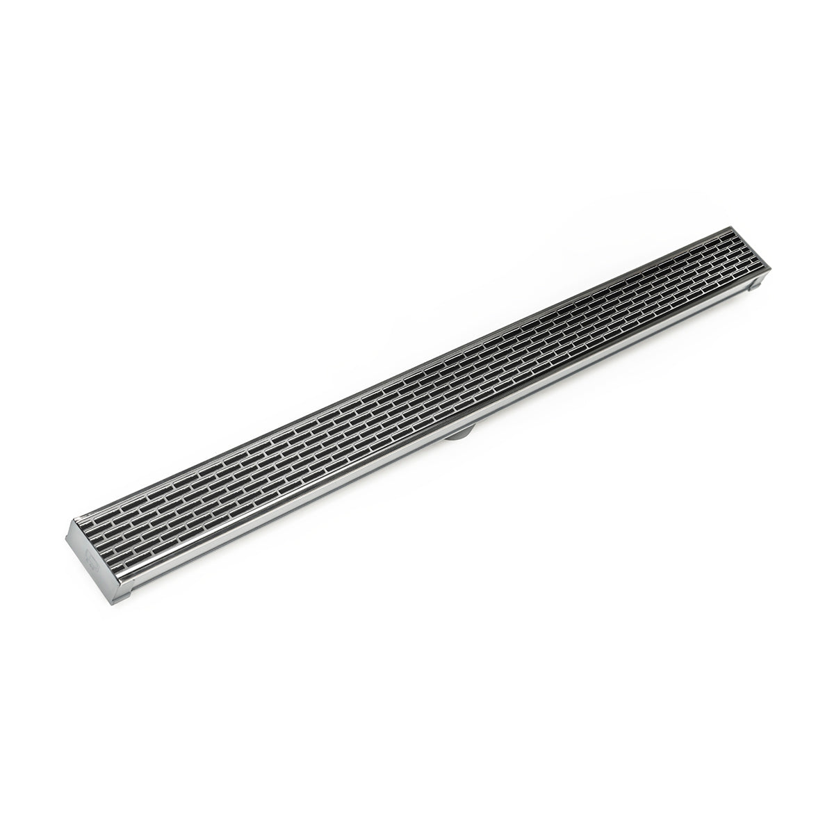 Infinity Drain S-LT 6572 72" S-PVC Series Low Profile Complete Kit with 2 1/2" Perforated Offset Slot Grate