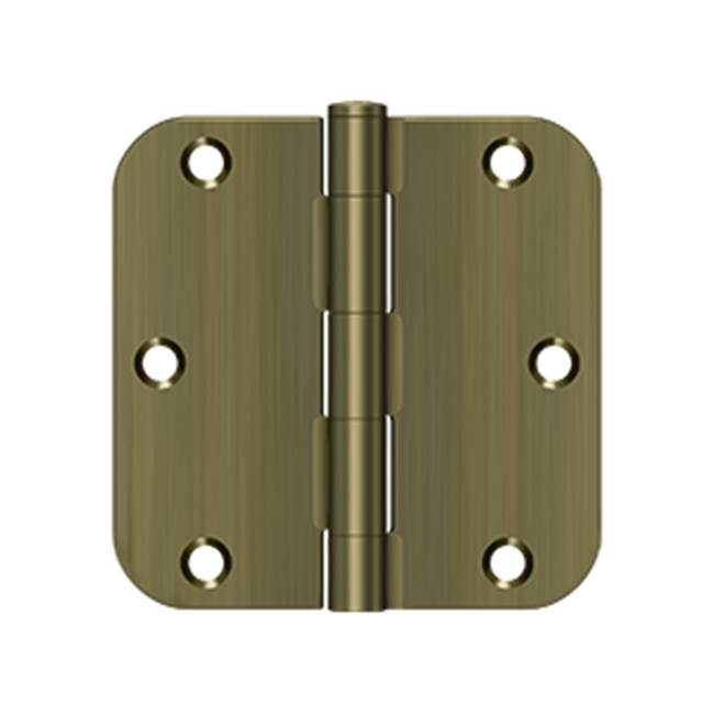 Deltana S35R5 3-1/2 x 3-1/2 x 5/8 Radius Hinge, Residential Thickness