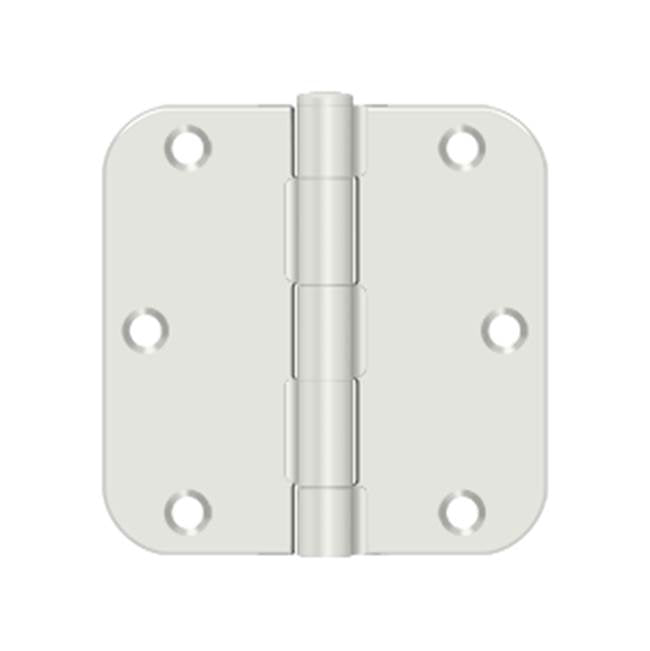 Deltana S35R5BK 3-1/2 x 3-1/2 x 5/8 Radius Hinge, Residential Thickness