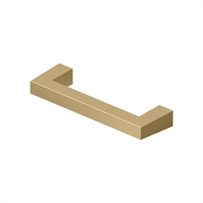 Deltana SBP35U Modern Square Bar Pull, 3-1/2, HD, Solid Brass