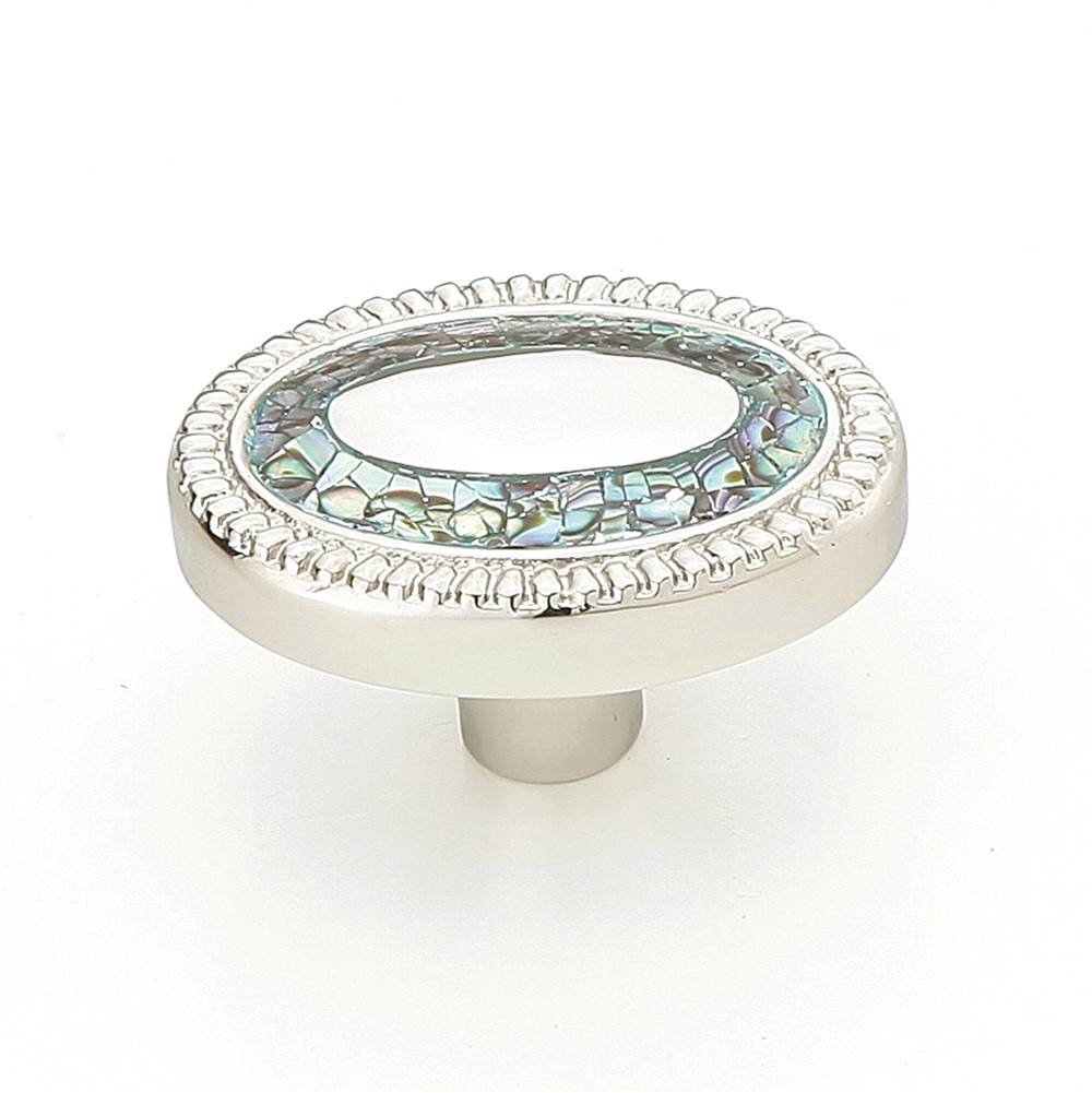 Schaub 657 Fair Isle Knob Oval 1-1/2" x 1-1/8 Dia