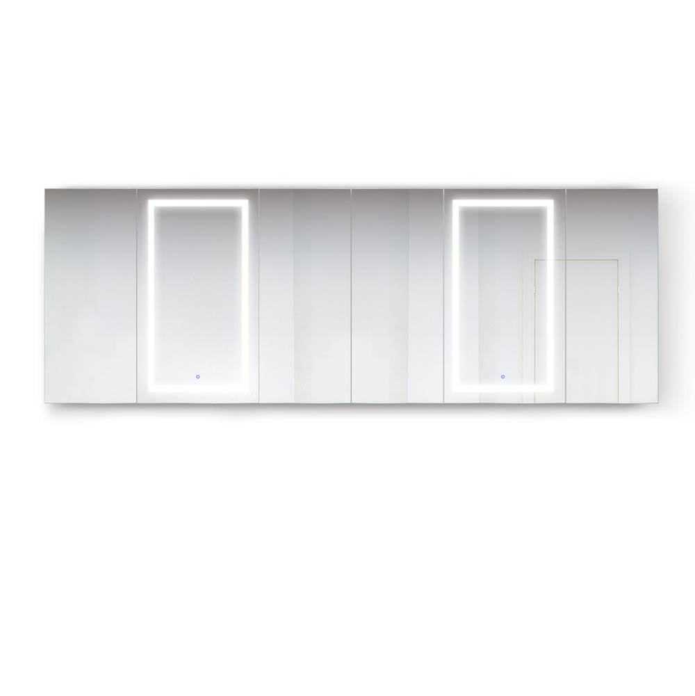 Krugg SVANGE10242DLLRRR LED Medicine Cabinet 102X42 With Dimmer and Defogger
