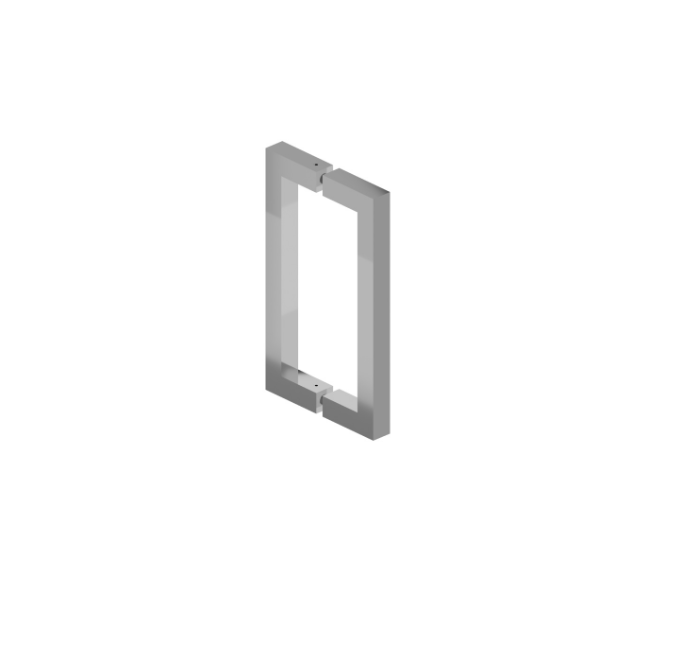 Flusso SDH.1000 8" Back-To-Back Square Shower Door Pull Handle - Parent