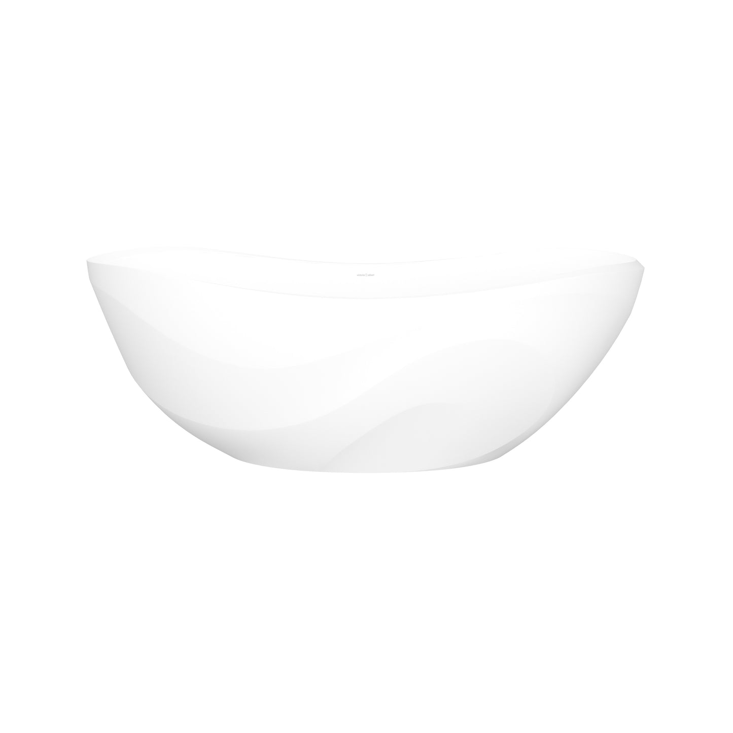 Victoria + Albert SE1M-N-SM-NO 65" x 30" Freestanding Soaking Bathtub With Curved Rim