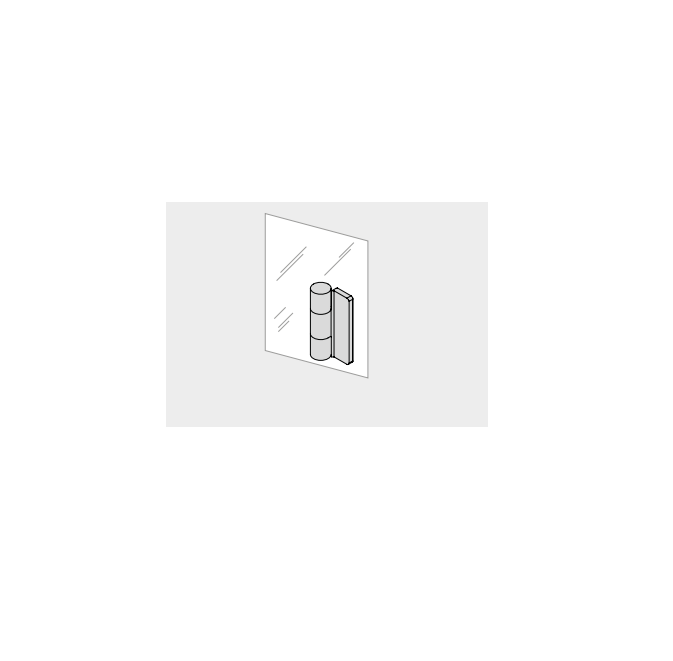 Effe SE93000393 Set of hinges and bronze glass panels options for yoku s shelf 105