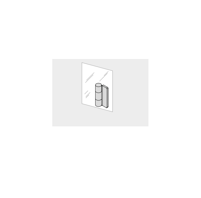 Effe SE93000396 Set of hinges and bronze glass panels options for yoku s shelf/glass 80