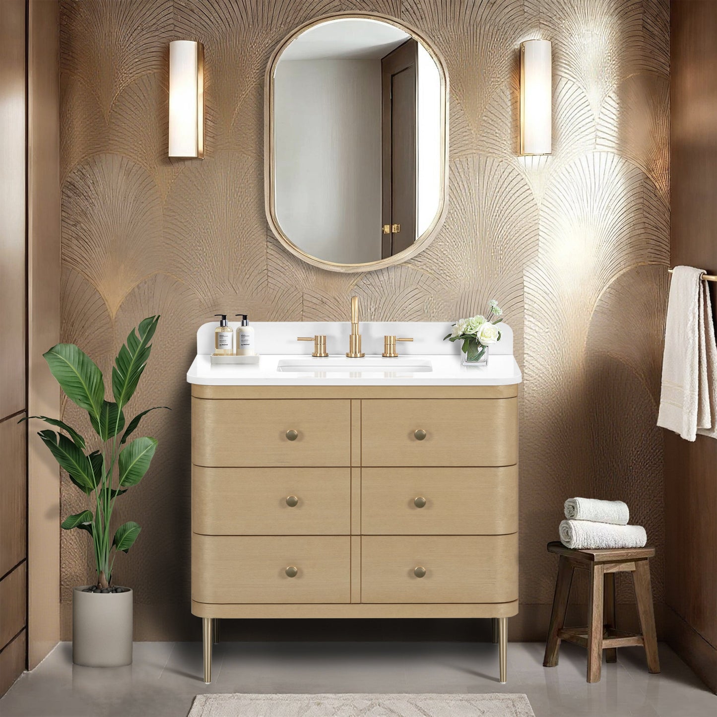 Avanity SERENA-VSSerena 37 in. Single Sink Bathroom Vanity in with Top