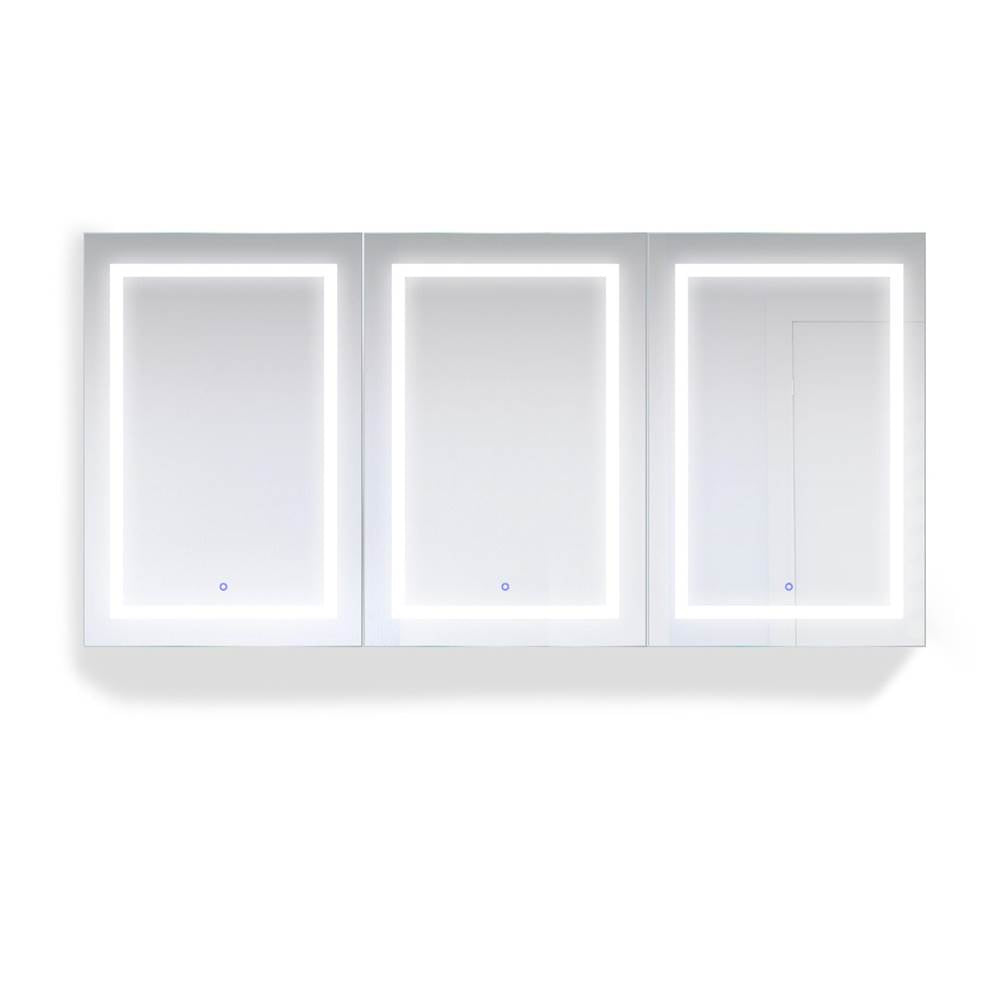 Krugg SVANGE7236TLRR Triview LED Medicine Cabinet 72X36 With Dimmer and Defogger