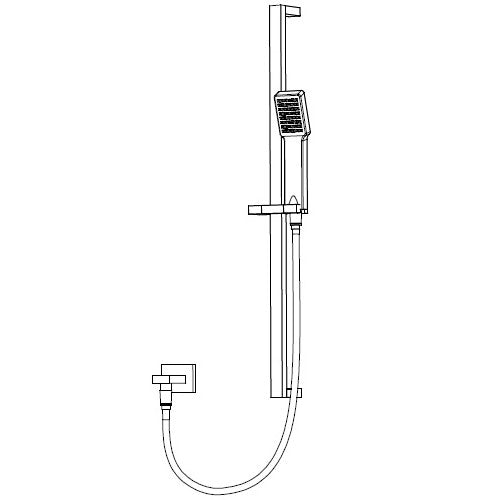 Flusso SHS.1015 Hand Shower Set with Slide Bar and Elbow - Parent