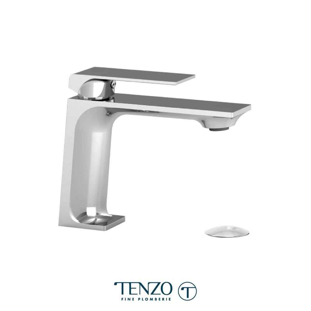 Tenzo SL11-P-CR Slik Single Hole Lavatory Faucet Chrome With Drain