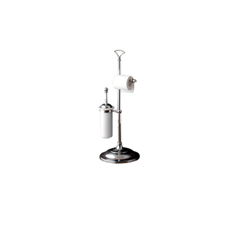 Devon & Devon SL12CR Freestanding toilet roll and toilet brush holder