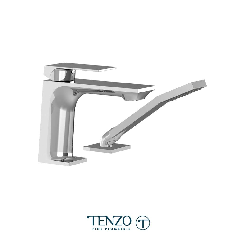 Tenzo SL31-CR Slik Deck Mount 2 Pcs Tub Filler Chrome