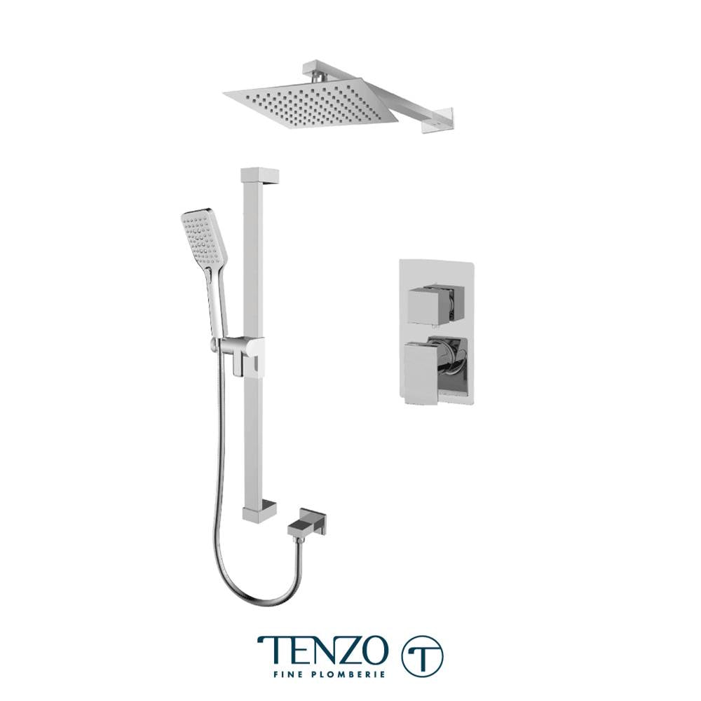 Tenzo SLPB32-20110-CR Slik T-Box Kit 2 Functions Pressure Balance Chrome Finish