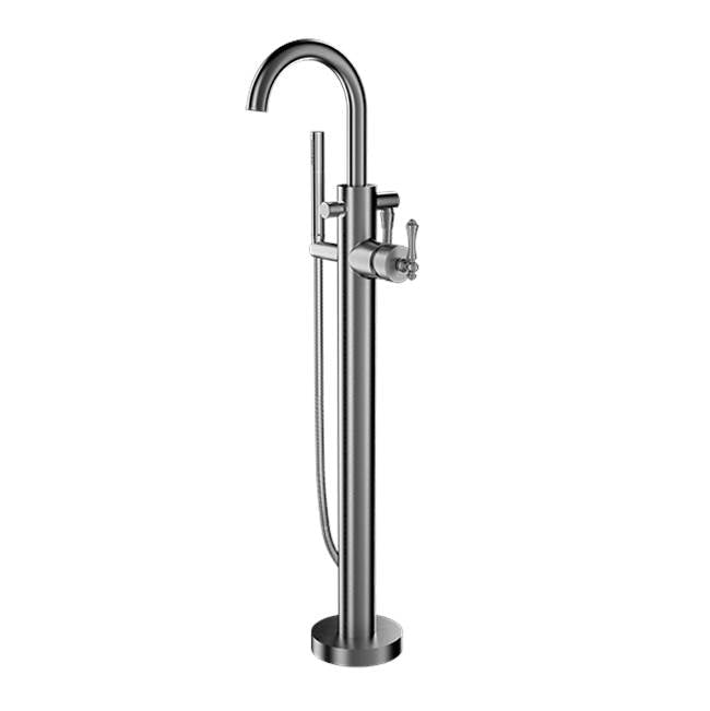 Santec 4394GL-TM Trim - Floor Mount Tub Filler with Hand Shower