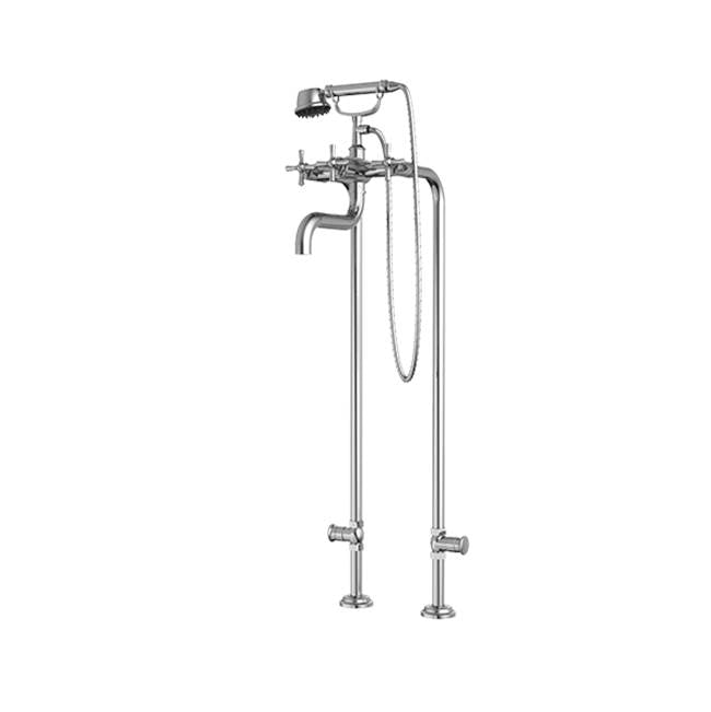 Santec 7052HD Floor Mount Tub Filler with Hand Shower and Shut-off Valves - Parent
