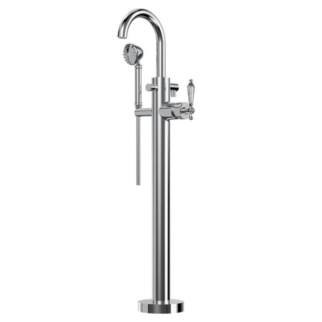 Santec 9594KT-TM Trim - Floor Mount Tub Filler with Hand Shower - Parent