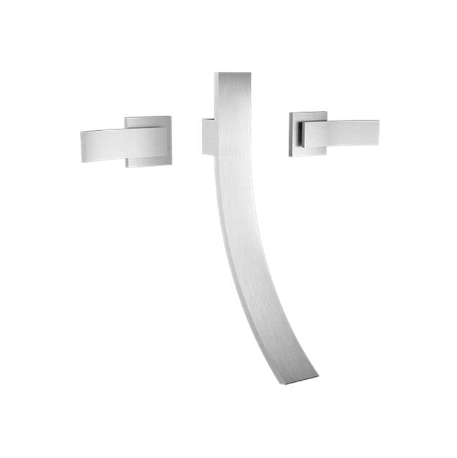 Santec 9929CU-TM Ava Wall Mount Lavatory Widespread - Trim Only With Cu Handles - Valves Not Included (Uses Sa-Corner-Set)