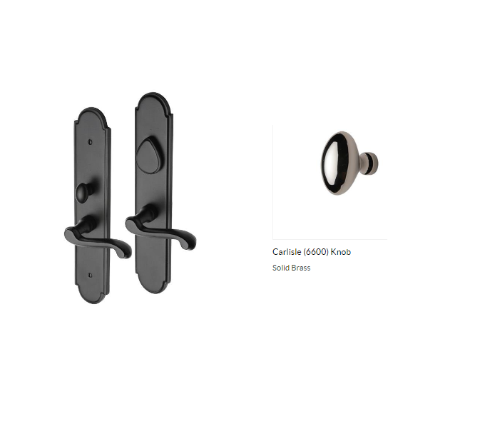 Ashley Norton SPMOR.6600.12.R.4B/8 Carlisle LxL Entry - Polished Nickel/Dark Oil Rubbed