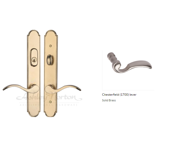 Ashley Norton SPMR4.1700.47.L.8 Chesterfield Lever Low Dummy - Dark Oil Rubbed