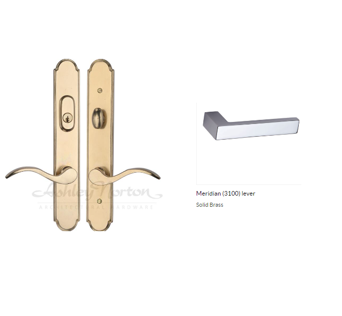 Ashley Norton SPMR4.3100.55.R.4 Meridian Ashland Entry - Satin Nickel