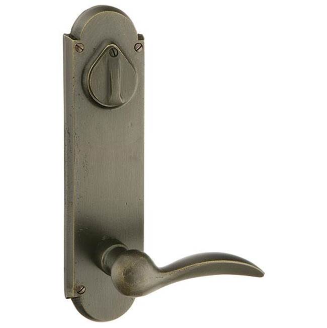 Emtek 7671OT Passage Double Keyed , Sideplate Locksets No.5 5-1/2" Center to Center Keyed , Old Town Clear Knob - Parent