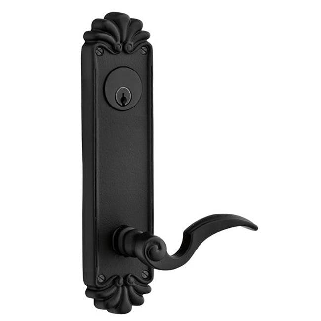 Emtek 6621OCLLH Passage Double Keyed , Sideplate Locksets No.16 5-1/2" Center to Center Keyed , Octagon Lever , LH - Parent