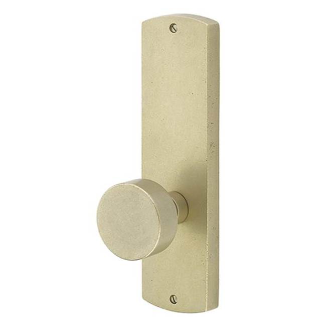 Emtek 7622AS Privacy , Sideplate Locksets Missoula Non-Keyed 9" , Astoria Clear Knob - Parent