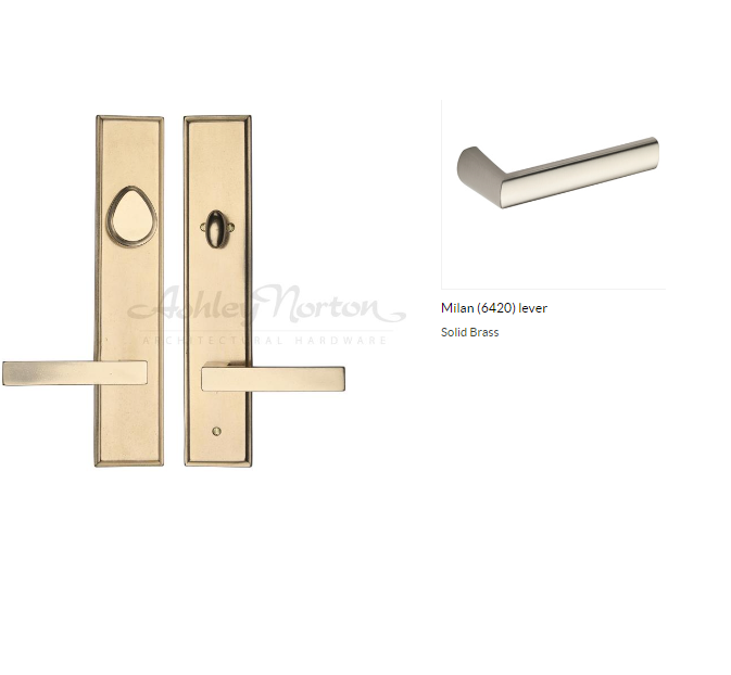 Ashley Norton SQLES.6420.42.L.4 Milan Full Dummy - Satin Nickel
