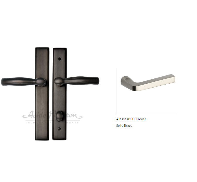 Ashley Norton SQLP4.8300.55.L.BK Alessa US Lever High Entry - Flat Black