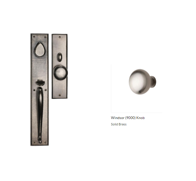 Ashley Norton SQSGL.9000.10.R.8 Windsor Gripset Entry - Dark Oil Rubbed