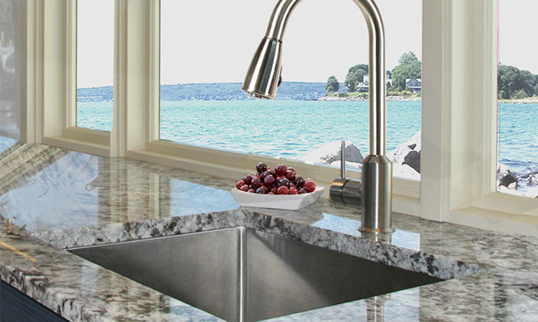 Nantucket SR2318-16 - 23 Inch Rectangle Single Bowl Undermount Stainless Steel
