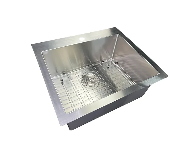 Nantucket Sinks SR2522-16 Pro series small radius topmount single hole stainless steel drop in kitchen sink , 16 gauge