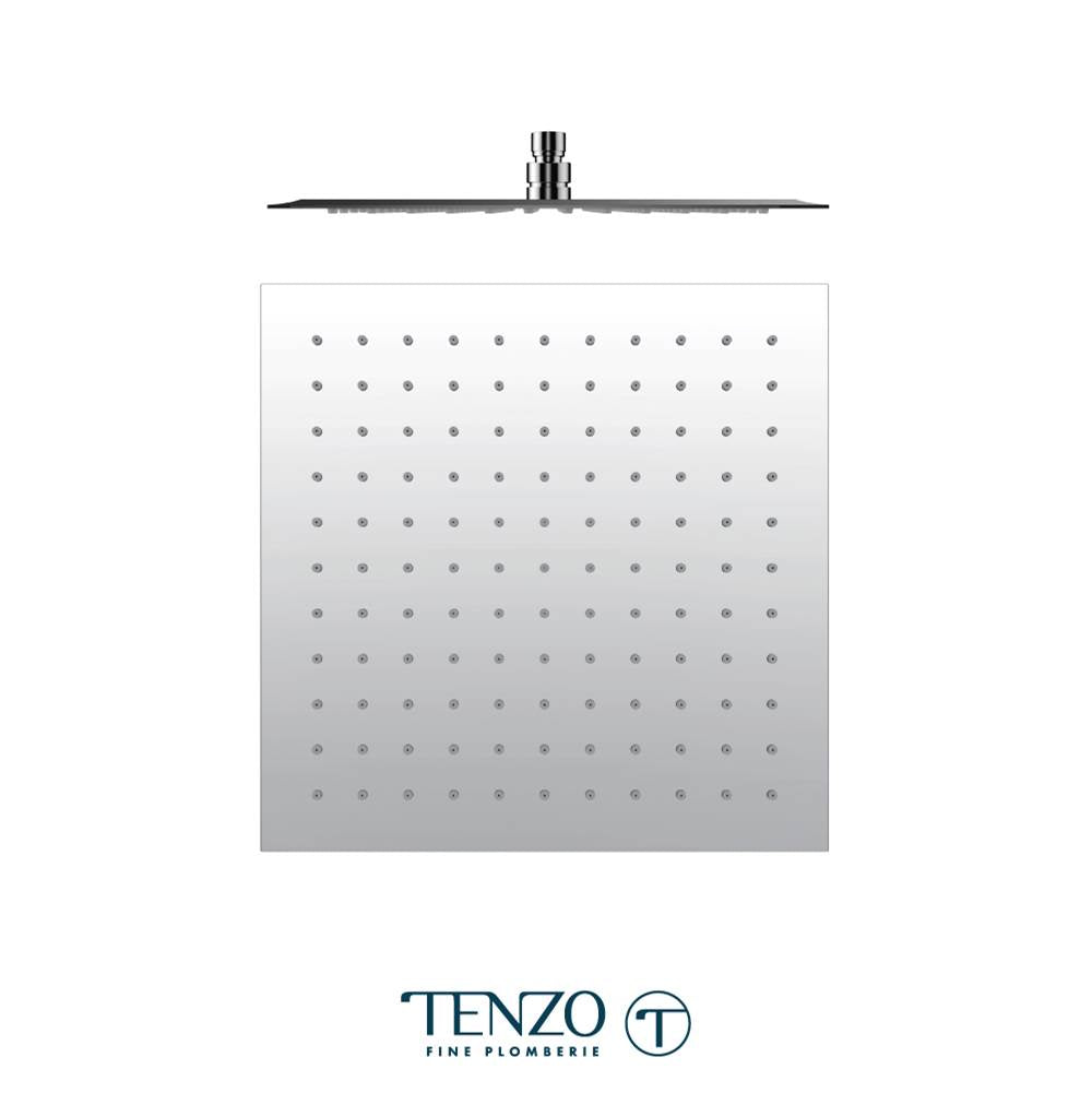 Tenzo SSTS-10-S-CR Shower Head Square 25X25CM Stainless Steel 2MM Chrome