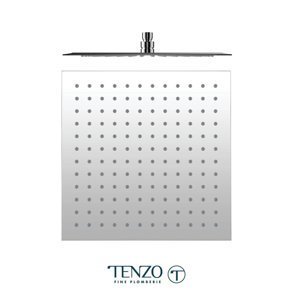 Tenzo SSTS-12-S-CR Shower Head Square 30X30CM Stainless Steel 2MM Chrome