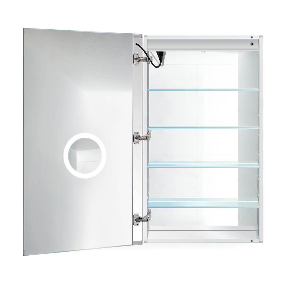 Krugg SVANGE2442R LED Medicine Cabinet 24X42 With Dimmer and Defogger